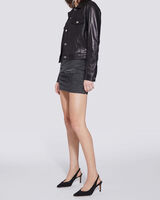 JUSTE LEATHER TRUCKER JACKET image number null